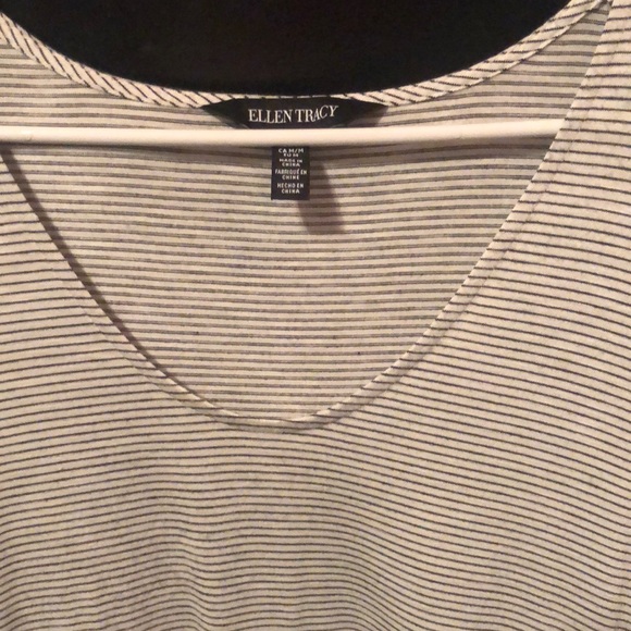 Black and white striped blouse - Picture 2 of 3